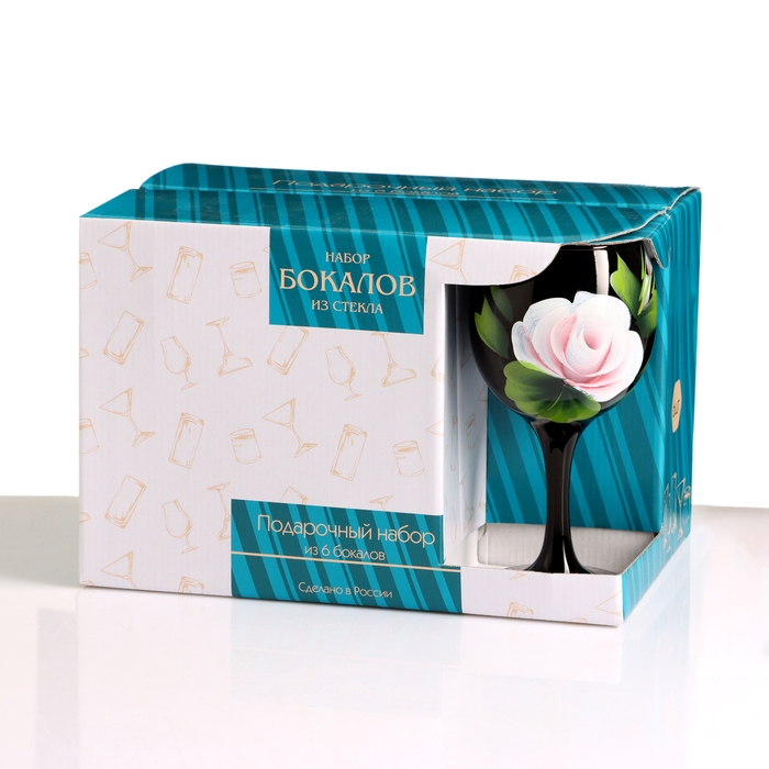 Набор бокалов для вина Набор бокалов для вина "Жостово" 6 шт, 220 мл