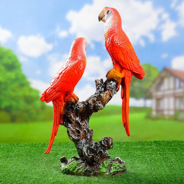 Садовая фигура Садовая фигура "Попугаи средние" 15х32х50см