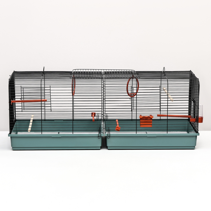 Клетка пролётная 2 яруса, 100 х 37 х 37 см, микс цветов Клетка пролётная 2 яруса, 100 х 37 х 37 см, микс цветов