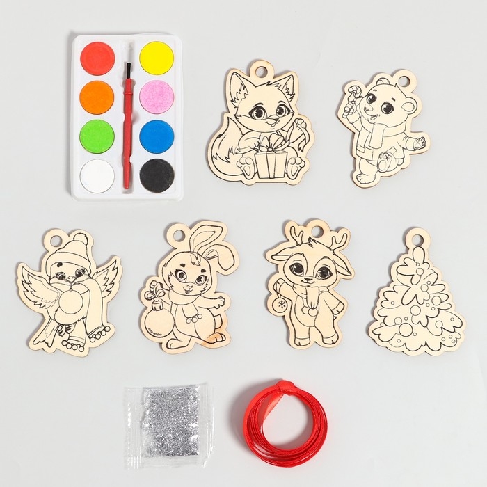 Новогодний набор для творчества. Ёлочные украшения «Новый год! Весёлый праздник» Новогодний набор для творчества. Ёлочные украшения «Новый год! Весёлый праздник»