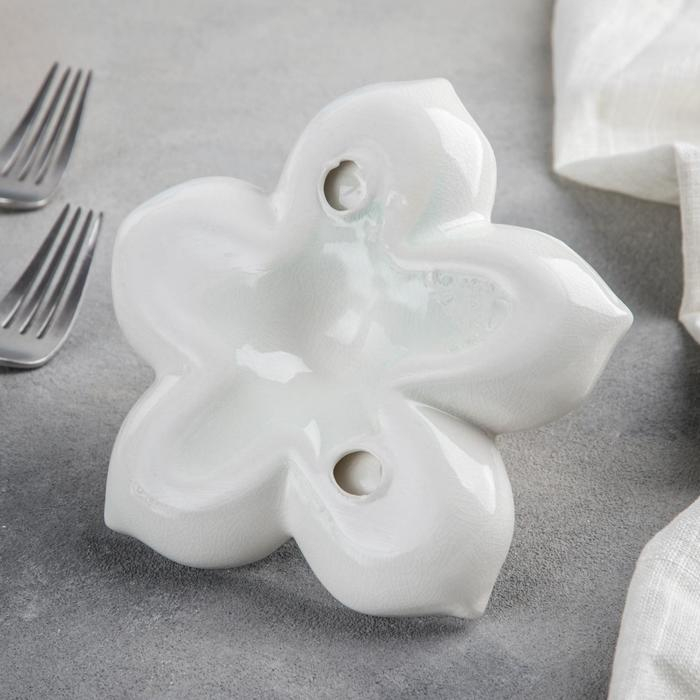 Менажница керамическая 5 ячеек Magistro &laquo;Голубка&raquo;, 15,5&times;6,5, цвет белый с золотом