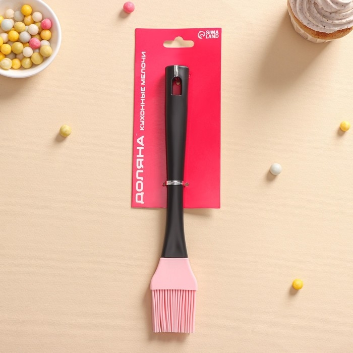 Кисть Доляна «Контраст», силикон, 23 см, цвет МИКС Кисть Доляна «Контраст», силикон, 23 см, цвет МИКС