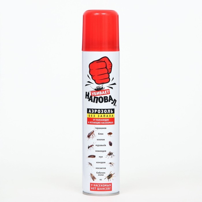 Инсектицидное средство Инсектицидное средство"Наповал",  дихлофос 200 мл