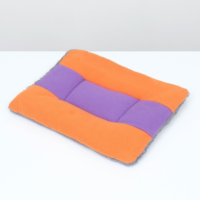 Матрас для животных, двухсторонний, 87 х 70 см, оранжевый/сиреневый Матрас для животных, двухсторонний, 87 х 70 см, оранжевый/сиреневый