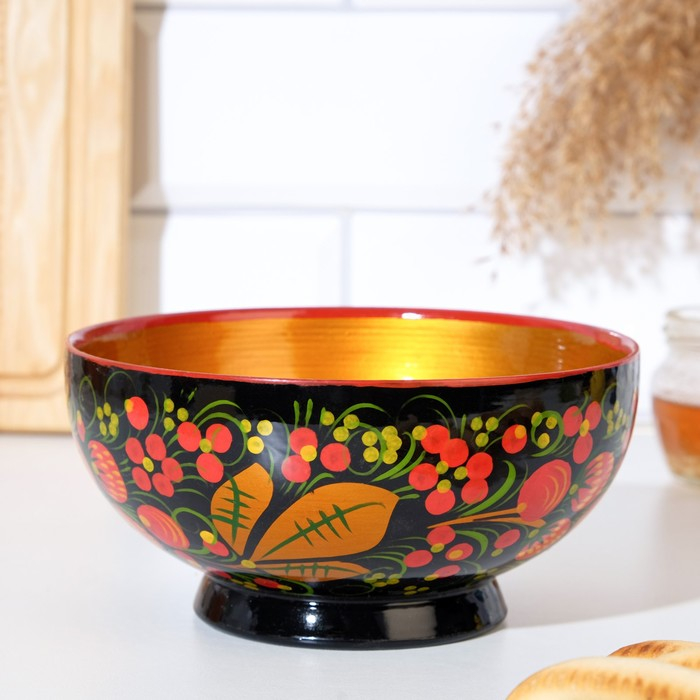 Чашка «Ягодка», средняя, 15×7 см, хохлома Чашка «Ягодка», средняя, 15×7 см, хохлома