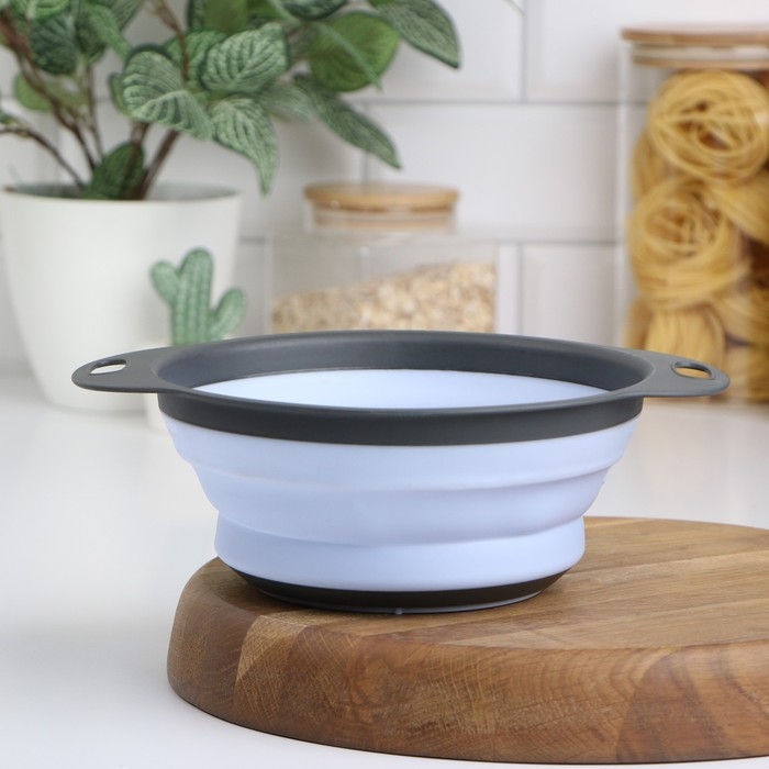 Дуршлаг складной Доляна «Компакт», 24×19,5×8 см, цвет МИКС Дуршлаг складной Доляна «Компакт», 24×19,5×8 см, цвет МИКС