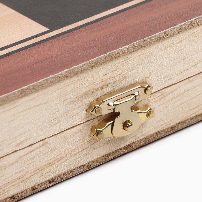 Нарды Нарды "Лабарт", деревянная доска 39 х 39 см, с полем для игры в шашки