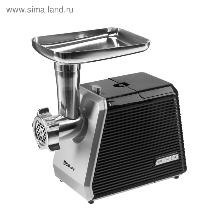 Мясорубка электрическая Sakura SA-6424BK, 2000 Вт, насадки для колбас и сосисок, черная Мясорубка электрическая Sakura SA-6424BK, 2000 Вт, насадки для колбас и сосисок, черная