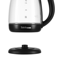 Чайник электрический RED Solution SkyKettle RK-G210S, стекло, 1.7 л, 2200 Вт, чёрный