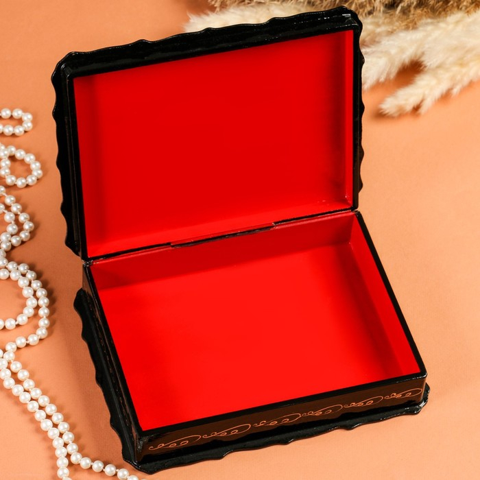 Шкатулка «Гонки на тройках», 17×23×6 см, лаковая миниатюра Шкатулка «Гонки на тройках», 17×23×6 см, лаковая миниатюра