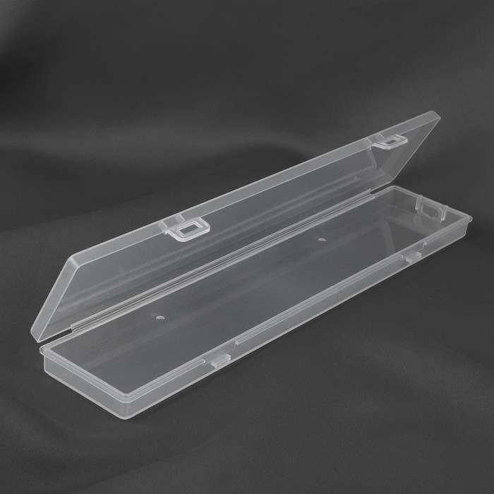 Контейнер для хранения мелочей, с подвесом, 26,7 × 5,5 × 1,8 см, цвет прозрачный Контейнер для хранения мелочей, с подвесом, 26,7 × 5,5 × 1,8 см, цвет прозрачный