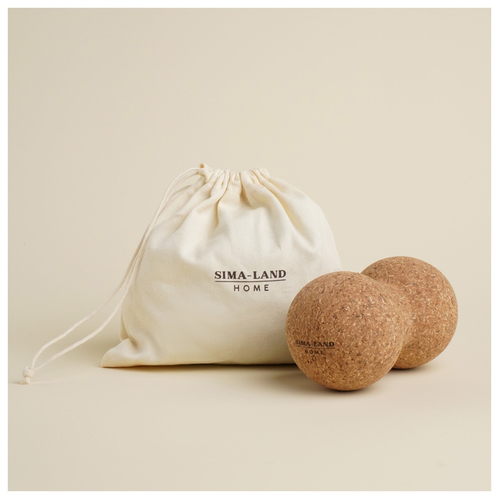 Мяч массажный Sima-Land Home, d=15 см, пробка Мяч массажный Sima-Land Home, d=15 см, пробка