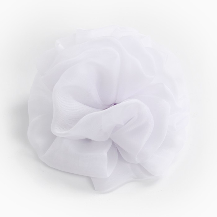 Выпускной. Бант для волос на резинке, белый, 13 см, Принцессы