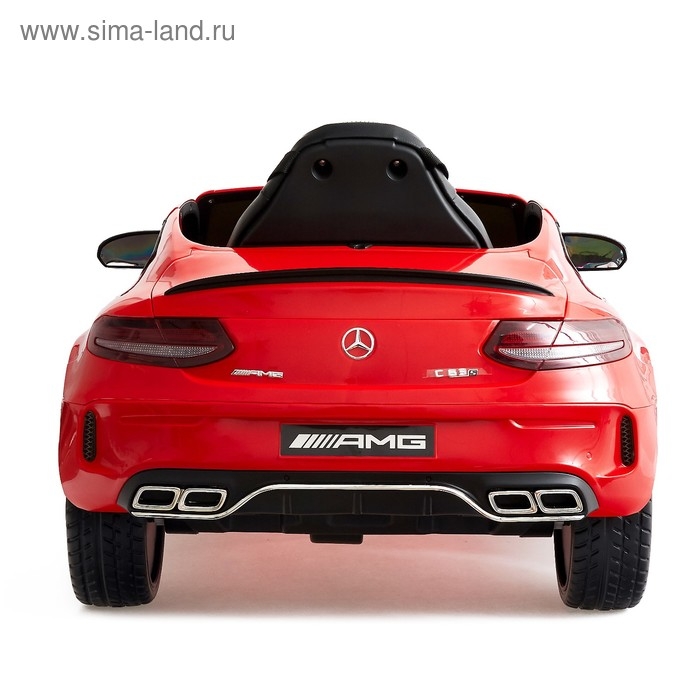 Электромобиль MERCEDES-BENZ C63 S AMG, EVA колёса, цвет красный Электромобиль MERCEDES-BENZ C63 S AMG, EVA колёса, цвет красный