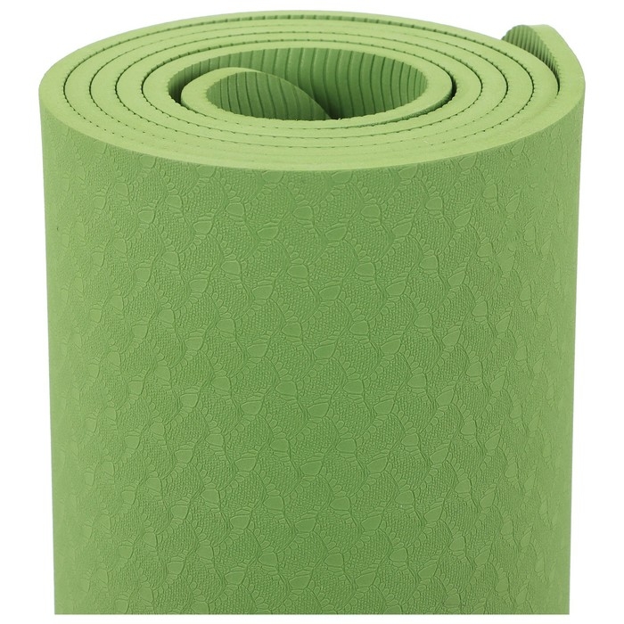 Коврик для йоги Sangh, 183×61×0,6 см, цвет зелёный Коврик для йоги Sangh, 183×61×0,6 см, цвет зелёный