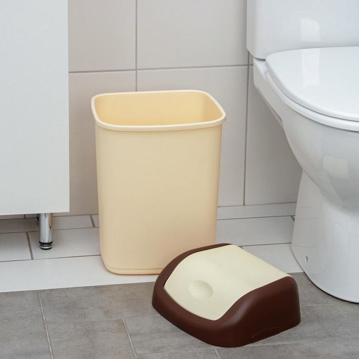 Контейнер для мусора с крышкой, 14 л, цвет МИКС Контейнер для мусора с крышкой, 14 л, цвет МИКС