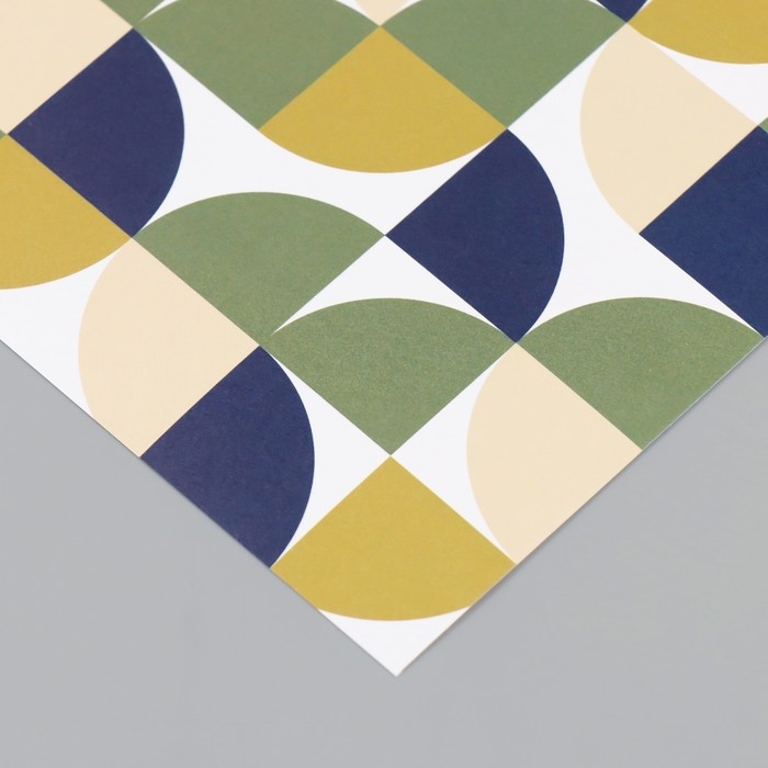 Бумага для скрапбукинга Бумага для скрапбукинга "Змейка" плотность 180 гр набор 10 шт 15,5х17 см