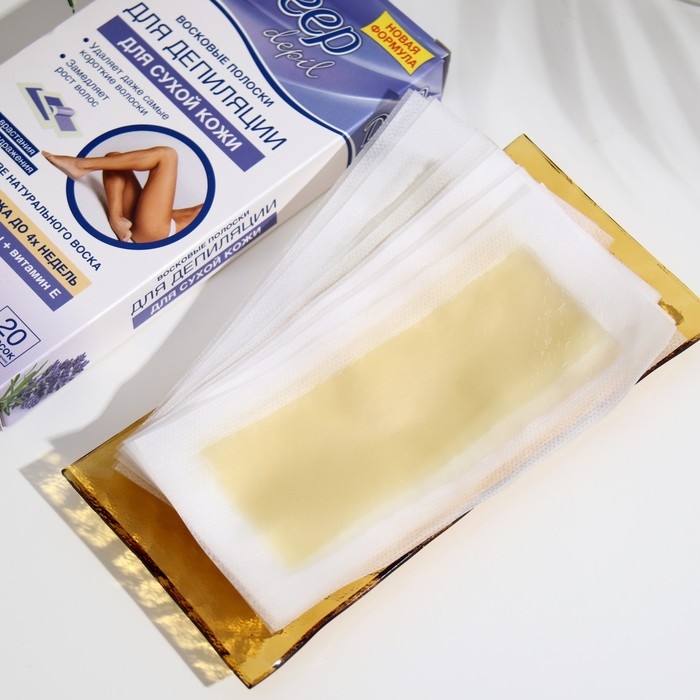 Восковые полоски Floresan Deep Depil для депиляции сухой кожи с лавандой, 20 шт. Восковые полоски Floresan Deep Depil для депиляции сухой кожи с лавандой, 20 шт.