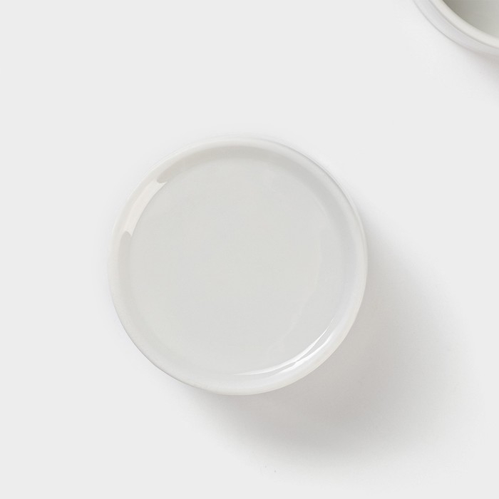 Набор соусников керамических на деревянной подставке «Стильный Мишка», 4 предмета: 3 соусника 120 мл, подставка Набор соусников керамических на деревянной подставке «Стильный Мишка», 4 предмета: 3 соусника 120 мл, подставка