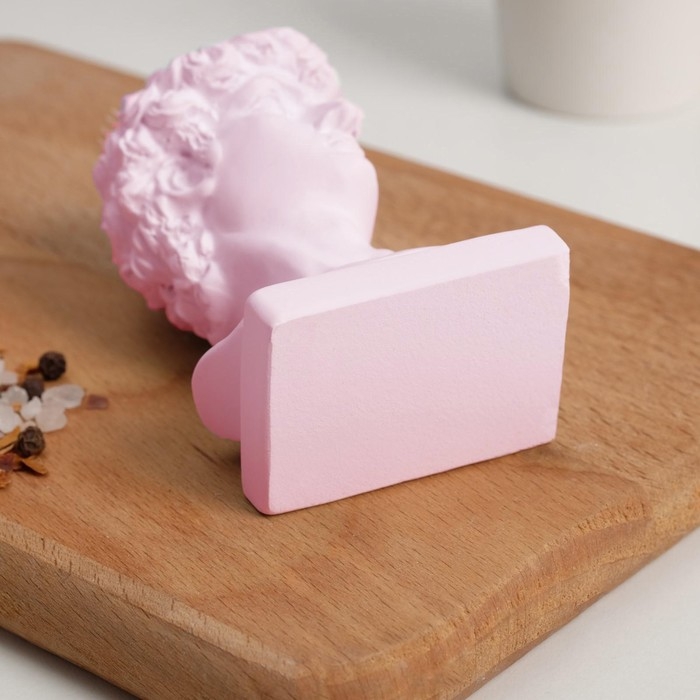 Подставка для зубочисток «Давид», розовая, 5х5х9 см Подставка для зубочисток «Давид», розовая, 5х5х9 см