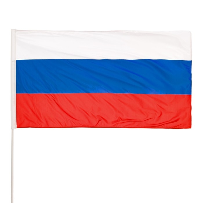 Флаг России, большой 90 x 150 см, двусторонний, триколор Флаг России, большой 90 x 150 см, двусторонний, триколор
