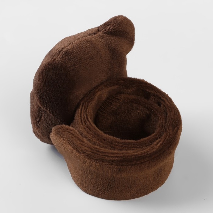 Игольница на браслете «Мишка», 23 × 6,5 см, цвет тёмно-коричневый Игольница на браслете «Мишка», 23 × 6,5 см, цвет тёмно-коричневый