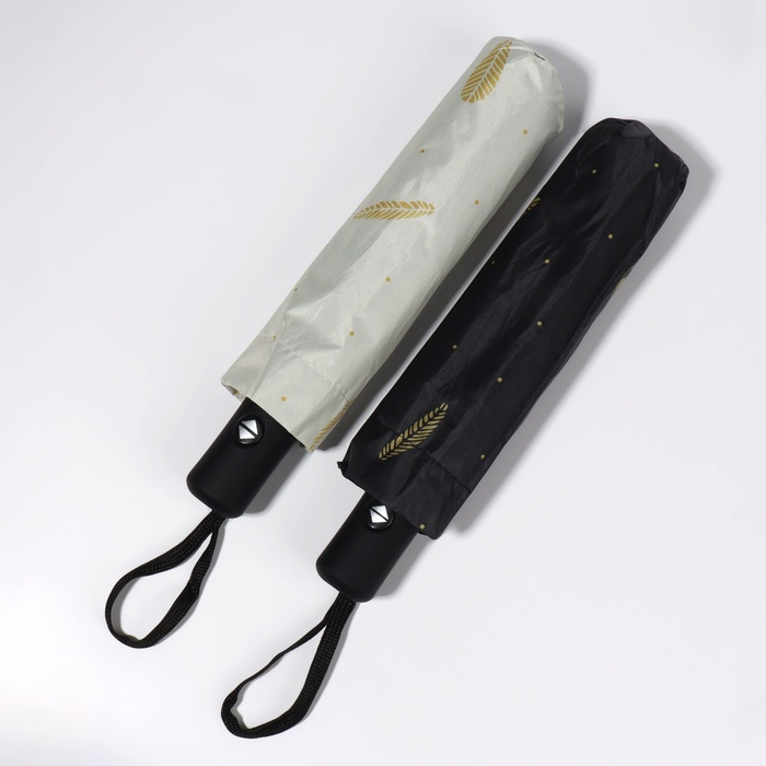 Зонт автоматический «Перья», ветроустойчивый, 3 сложения, 8 спиц, R = 48/55 см, D = 110 см, цвет МИКС Зонт автоматический «Перья», ветроустойчивый, 3 сложения, 8 спиц, R = 48/55 см, D = 110 см, цвет МИКС