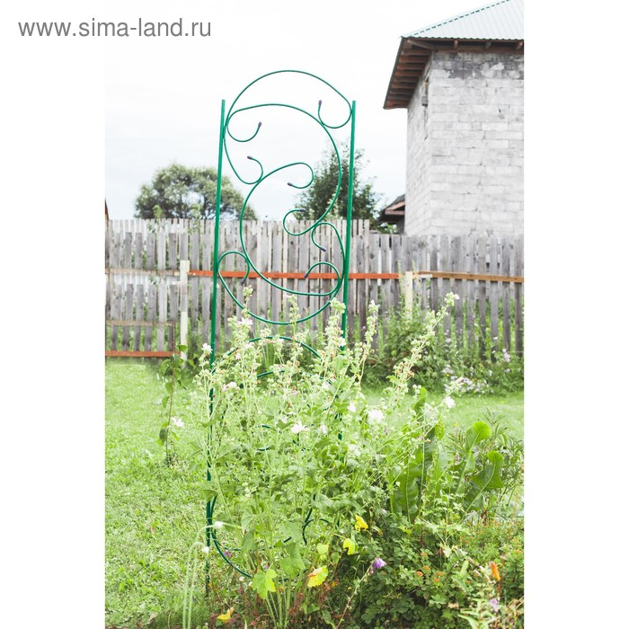 Шпалера, 217 × 55 × 1 см, металл, зелёная, «Эска» Шпалера, 217 × 55 × 1 см, металл, зелёная, «Эска»