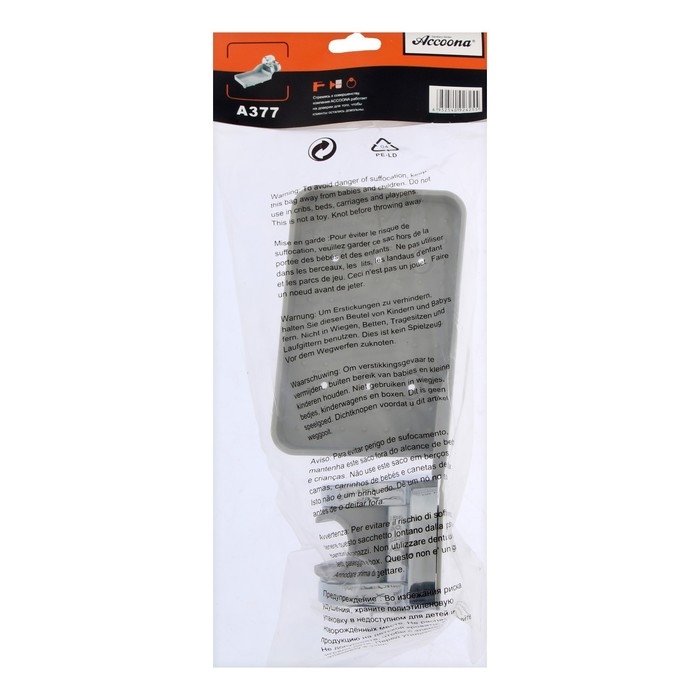 Держатель для душевой лейки Accoona A377, нерегулируемый, пластик, мыльница, хром Держатель для душевой лейки Accoona A377, нерегулируемый, пластик, мыльница, хром