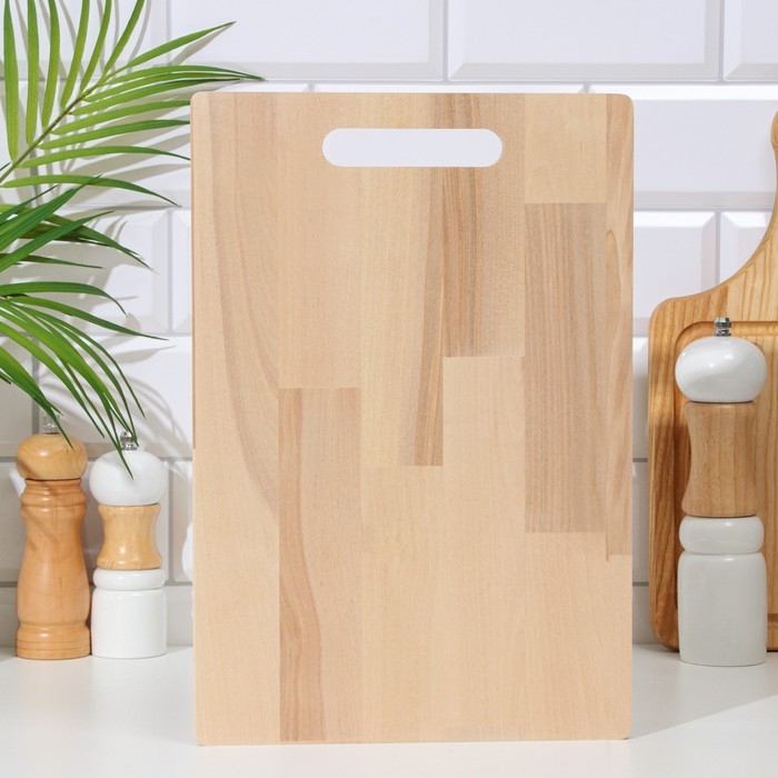 Доска разделочная деревянная  Доска разделочная деревянная "Прямоугольник"  34х23х0,8 см береза