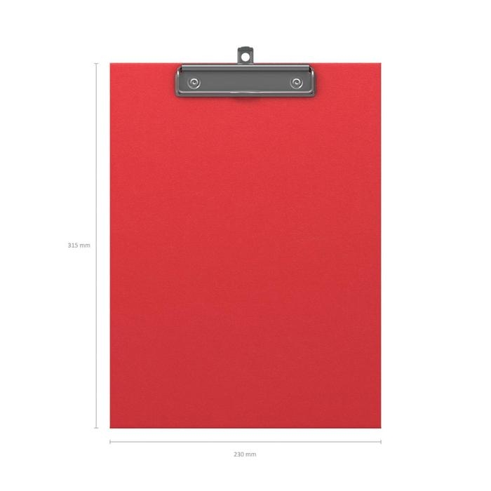 Планшет с зажимом А4, 2 мм, ErichKrause Standard, картон/бумвинил, красный (клипборд) Планшет с зажимом А4, 2 мм, ErichKrause Standard, картон/бумвинил, красный (клипборд)
