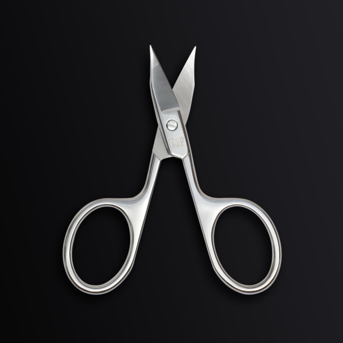 Ножницы маникюрные «Premium», загнутые, широкие, заострённые, 9,5 см, на блистере, цвет серебристый Ножницы маникюрные «Premium», загнутые, широкие, заострённые, 9,5 см, на блистере, цвет серебристый