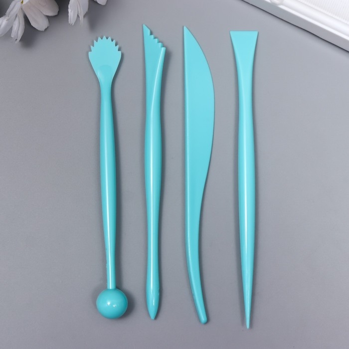 Инструменты для моделирования и придания формы набор 4 шт пластик 16 см Инструменты для моделирования и придания формы набор 4 шт пластик 16 см