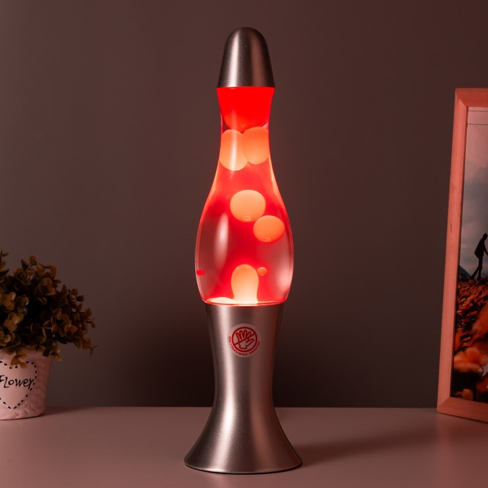 Лава-лампа Лава-лампа "Капля" Е14 h=38 см сиреневый