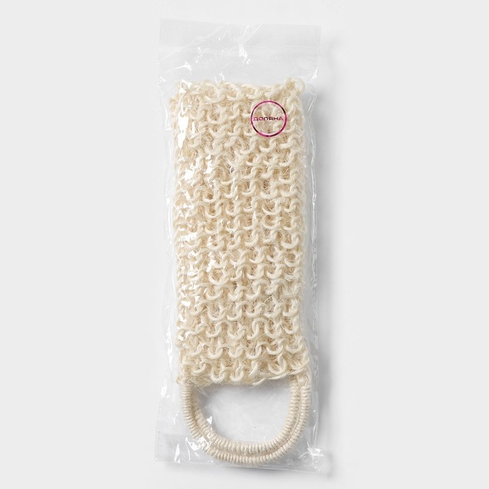 Мочалка-лента для тела натуральная Доляна, 58×11 см Мочалка-лента для тела натуральная Доляна, 58×11 см