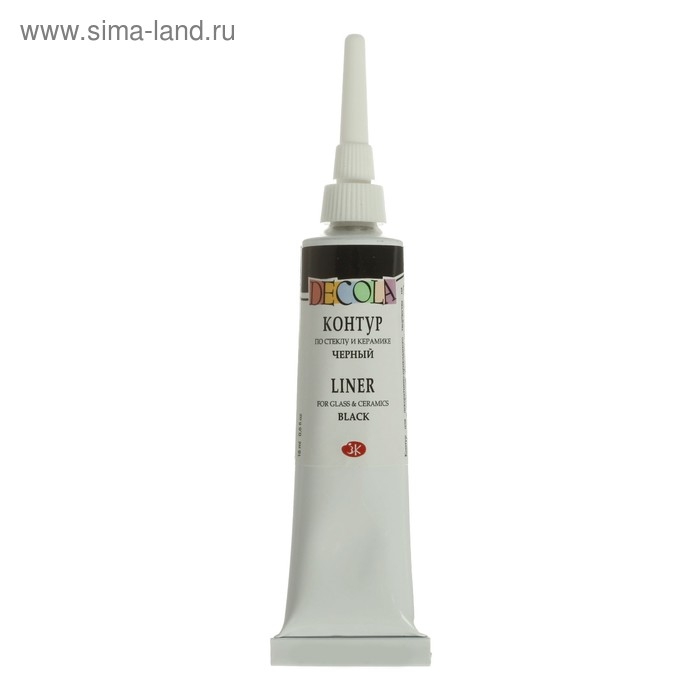 Контур по стеклу и керамике 18 мл, ЗХК Decola, чёрный, (5303810) Контур по стеклу и керамике 18 мл, ЗХК Decola, чёрный, (5303810)
