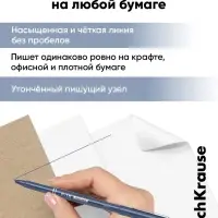 Ручка капиллярная ErichKrause F-15, синий стержень, узел 0.6 мм