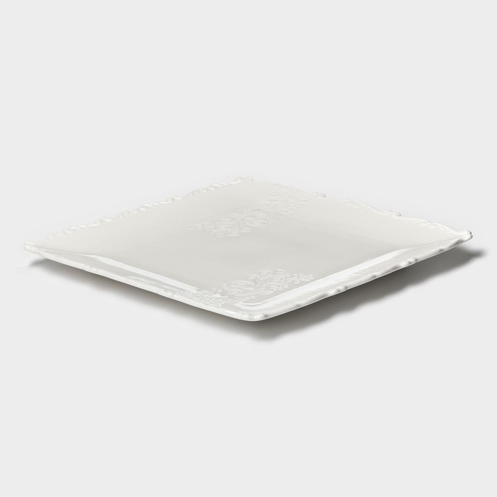 Тарелка фарфоровая пирожковая Magistro Kingdom, 30×2,2 см Тарелка фарфоровая пирожковая Magistro Kingdom, 30×2,2 см