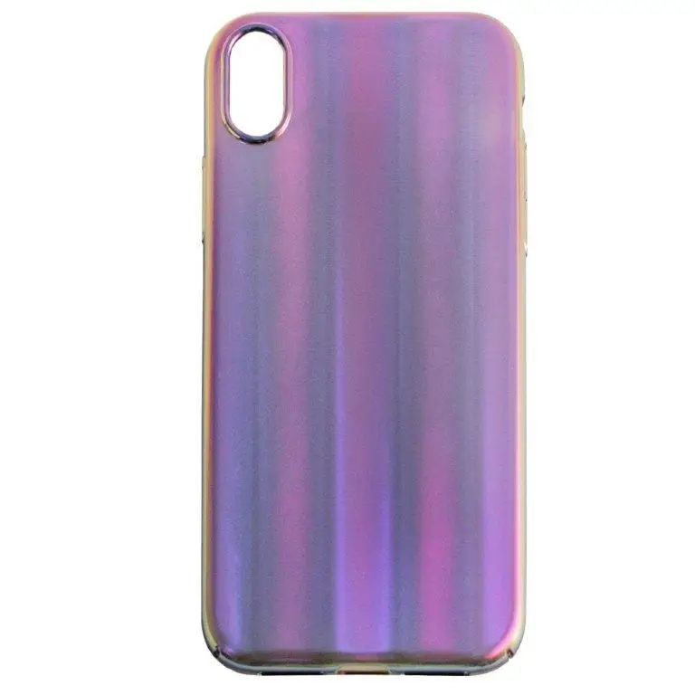 Чехол IPh XS Max Baseus Aurora переливающися синий Чехол IPh XS Max Baseus Aurora переливающися синий