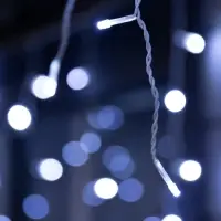 Гирлянда &laquo;Бахрома&raquo; 50&times;0.7 м, IP44, УМС, белая нить, 900 LED, свечение белое, мерцание, 220 В