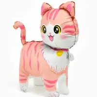 Воздушный шар фольгированный 22" &laquo;Розовая кошка&raquo;, фигура под воздух