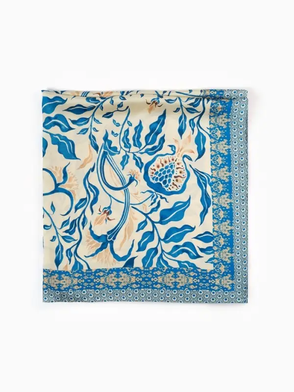 Платок женский MINAKU 70*70 см, изумрудный
