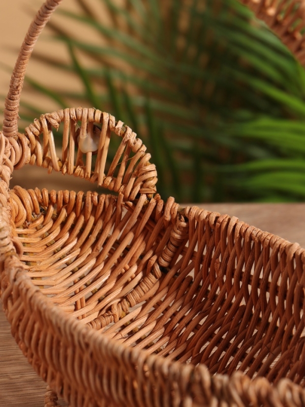 Корзинка в форме рыбки, 11х32х25 см, ротанг