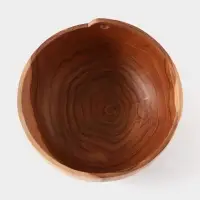 Салатник, 20&times;20&times;9 см, тиковое дерево