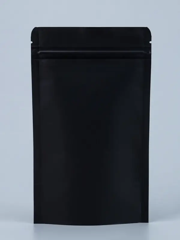 Пакет Zip-lock Крафт с прямоугольным окном, черный,12&times;20&times;4 см