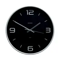 Часы настенные классические &laquo;Эдит&raquo;, серия: Интерьер, d=30.5 см, серебристые