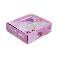 Точилка 1 отверстие с контейнером ErichKrause Case, Pastel Bloom, пластик, в дисплеи, микс