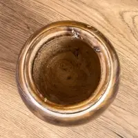 Подсвечник из дерева джати, d=7 см, 12&times;12&times;23 см, тёмно-коричневый