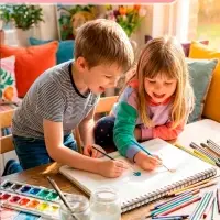 Альбом для рисования Calligrata &laquo;Милые собачки&raquo; А4, 16 листов, на скрепке, плотность листов 100 г/м&sup2;, обложка из мелованной бумаги