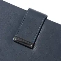 Ежедневник недатированный формат А5, с хлястиком, 112л, линия, пвх, Синий Ежедневник недатированный формат А5, с хлястиком, 112л, линия, пвх, Синий